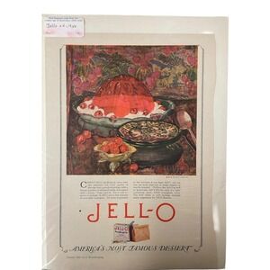 Jell-O Cherry‎ Sparking Mold 1926 Antique Print Ad Good Housekeeping